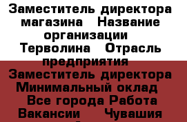 Заместитель директора магазина › Название организации ­ Терволина › Отрасль предприятия ­ Заместитель директора › Минимальный оклад ­ 1 - Все города Работа » Вакансии   . Чувашия респ.,Алатырь г.